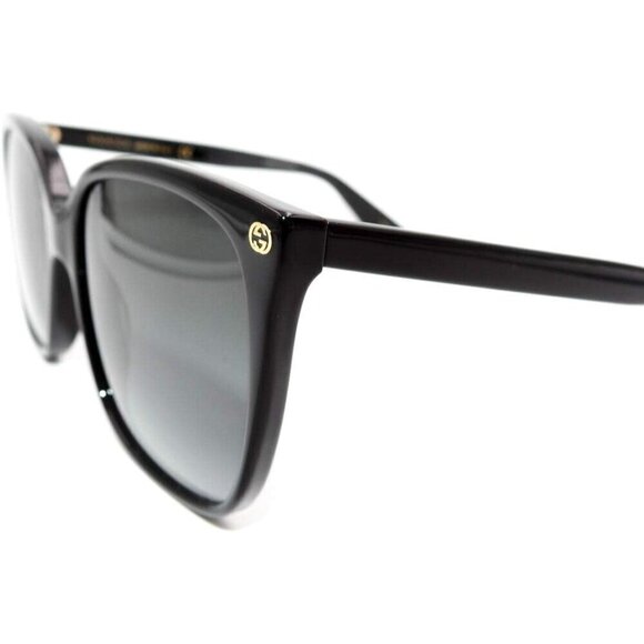 Gucci Square Polarized Aviator Women Black Lightness Sunglasses - Picture 3 of 6